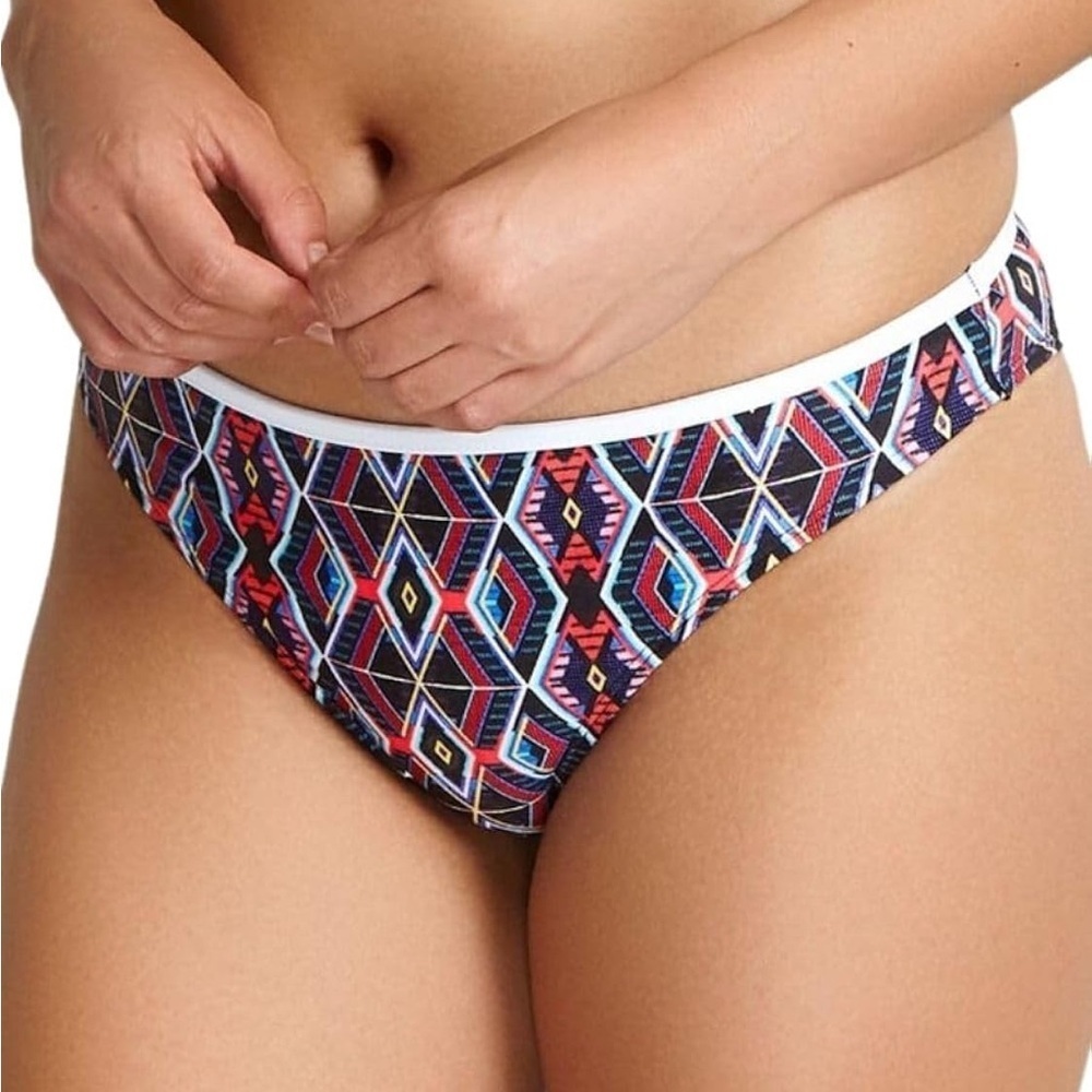 Panache Swim Elle Brazilian Pant Size L Tribal Print Bottom